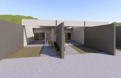 Casa geminada com suíte mais dois quartos no boa vista