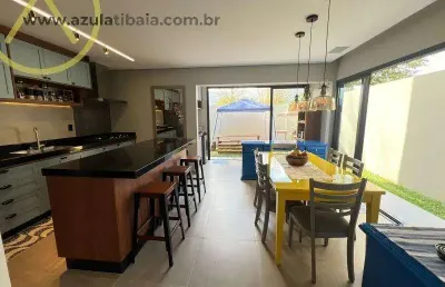 Casa em condomínio para venda em atibaia, vila santista, 3 dormitórios, 3 suítes, 4 banheiros, 2 vagas