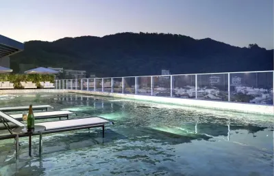 Apartamento com 1 suíte no edifício duo na praia brava em itajaí, com área de lazer, vaga privativa.