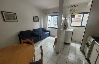 Apartamento quadra mar, elevador, 1 dormitório, 1 vaga, bairro: ocian, cidade: praia grande/sp