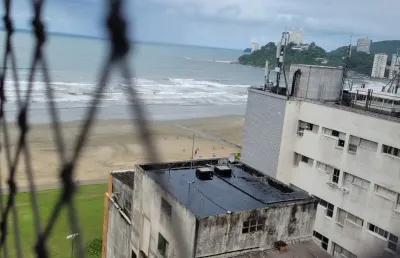 Apartamento 1 quarto, quadra mar vista mar, porteira fechada, bairro: itararé, são vicente/sp