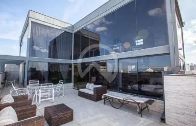 Apartamento cobertura triplex no bairro batel em curitiba.