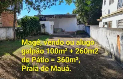 Barracão / galpão / depósito com 2 salas à venda na rua vitória helena, praia de mauá, magé por r$ 220.000