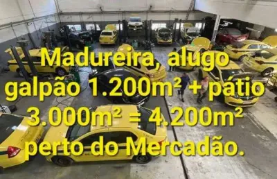 Barracão / galpão / depósito com 2 salas para alugar na rua américo brasiliense, 675, madureira, rio de janeiro por r$ 45.000