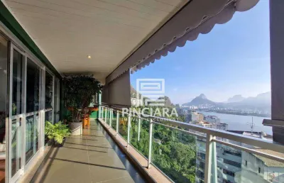 Apartamento de 290m² com 3 suítes à venda por r$ 3.900.000 - lagoa - rio de janeiro/rj