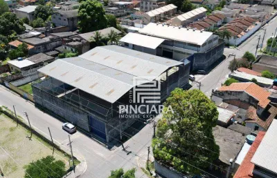 Galpão amplo de 1.120m² - para alugar por r$18.000 + taxas/mês - laranjal - são gonçalo/niterói