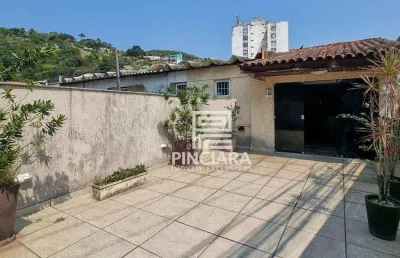 Casa comercial de 180 m² em terreno de 345 m² - à venda por r$ 700.000 - santa rosa - niterói/rj