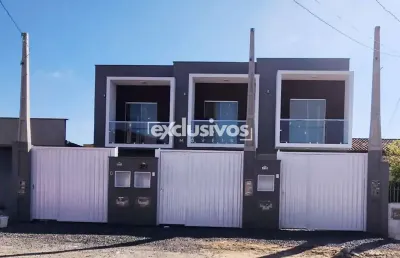 Casa geminada no b: fátima, joinville/sc 1 suite mais 2dorm, 2 vagas, r$479.000,00