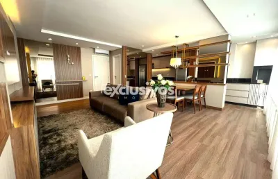 Apartamento em prédio novo no anita garibaldi 104m2 - 1 suíte + 2 qtos.