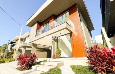 Casa alto padrão no condomínio quinte essence com 3 suítes com 237m²