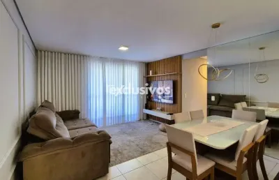 Apartamento semimobiliado 1 suíte + 2 dormitórios de 80m² no anita garibaldi, em joinville/sc