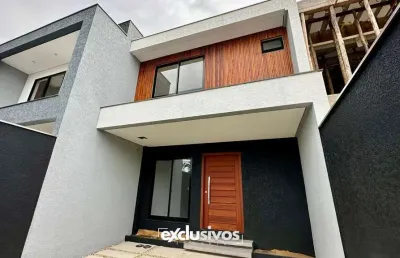 Sobrado geminado com 1 suíte mais 2 quartos à venda no bairro saguaçu por r$ 720.000,00