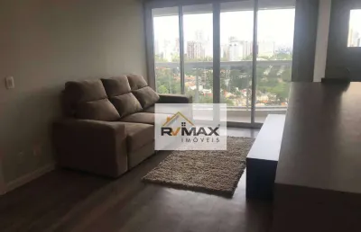 Apartamento com 1 dormitório para alugar, 50 m² por r$ 6.500,00/mês - alphaville - barueri/sp