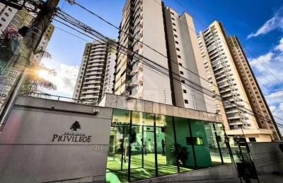 Apartamento com 3 quartos sendo  01 suíte, edifício privilege  região goiabeiras, cuiabá/mt.