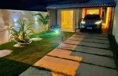 Casa com 3 quartos à venda, 120 m² por r$ 450.000 - jardim atlântico central (itaipuaçu) - maricá/rj