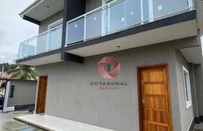 Casa com 2 dormitórios à venda, 55 m² por r$ 400.000,00 - jardim atlântico oeste (itaipuaçu) - maricá/rj