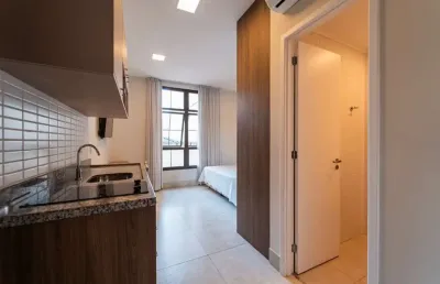 Studio para venda em centro com 1 quarto, sendo 1 suíte, 28m²
