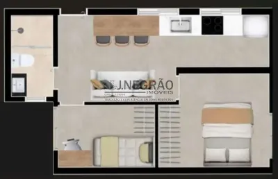 Apartamento com 2 quartos para alugar na rua coronel francisco inácio, 311, vila moinho velho, são paulo, 34 m2 por r$ 2.100