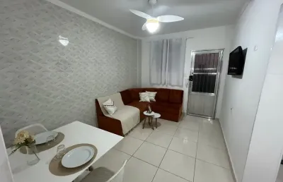 Kitnet a venda praia grande aviação com mobíli a aceita financiamento
