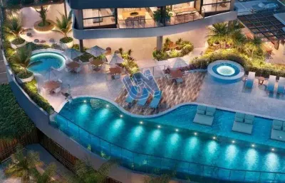 Beach class jaguaribe apartamento 2 quartos suítes com 65,08m2