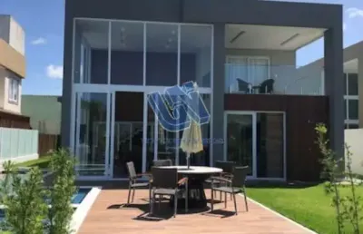 Casa em condominio porteira fechada com 6 suítes 277m2 em guarajuba