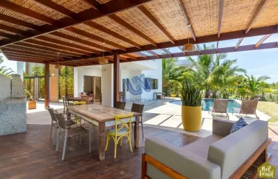 Casa no  condomínio iberoestate duplex a venda em praia do forte 4 suítes decorada e mobiliada