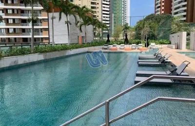 Apartamento no monvert 3 suítes sendo 1 suíte máster com varanda,  230m2  no horto florestal andar alto vista mar