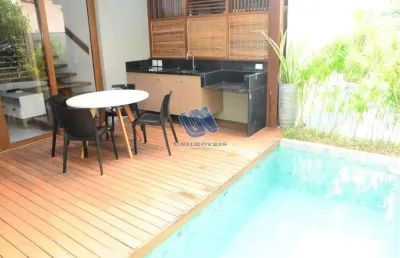 Excelente village em praia em praia do forte, 128,08m²,  2 suítes, duplex, 2 vagas de garagem.