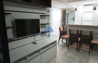 Apartamento mobiliado para alugar na pituba com 2 suítes 78m2