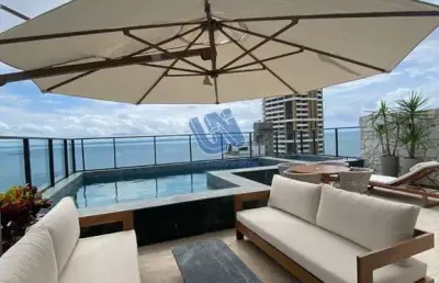 Mansao carybe vista mar 3 suites 155m2  2 vagas de garagem perto do yacht club