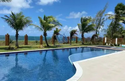Excelente village 2 suites térreo nascente lavabo duas vagas frente mar mobiliado infraestrutura