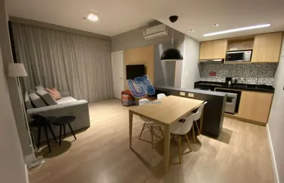 Apartamento mobiliado e decorado quarto e sala com 62m2 no caminho das árvores