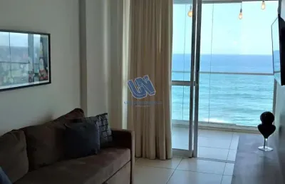 Apartamento nascente quarto e sala mobiliado na barra 59m2