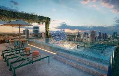 Apartamento tipo studio com varanda gourmet 26,62m2 no urban carminho das arvores