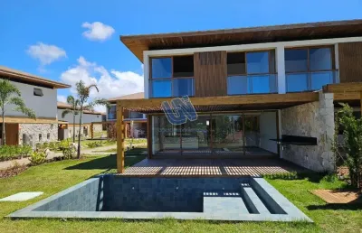 Casa duplex em condomínio 4 suítes 170m2 em piscinas naturais na praia do forte