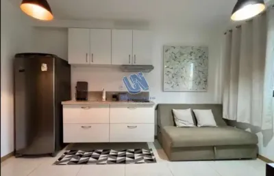 Apartamento quarto e sala nascente mobiliado 22m2 no caminho das árvores