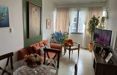 Apartamento 2 quartos com varanda e dependência 85m2 na barra