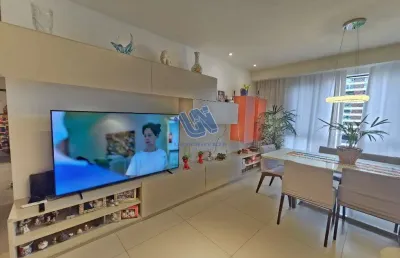 Apartamento a venda na pituba decorado com 3 quartos suítes nascente 113m2