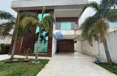 Casa em condomínio fechado com 4 quartos à venda na rua zeus, jauá, camaçari, 240 m2 por r$ 860.000