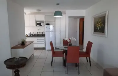 Apartamento dois quartos, suíte, decorado e mobiliado  74m2 edifício mandarim no caminho das arvores