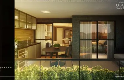 Residencial oscar santana quarto e sala 45,89m2 na barra