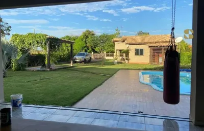 Casa em condomínio fechado com 4 quartos à venda na mt 010, 13, zona rural, acorizal por r$ 550.000