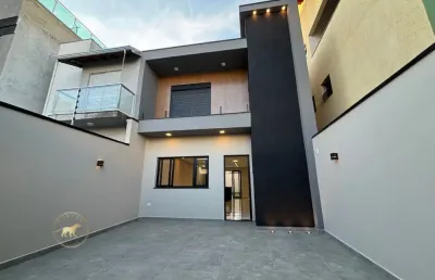 Sobrado novo de alto padrão no residencial san marino
