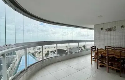 Vista exclusiva do mar com terraço gourmet panorâmico 4 dormitórios e 3 vagas