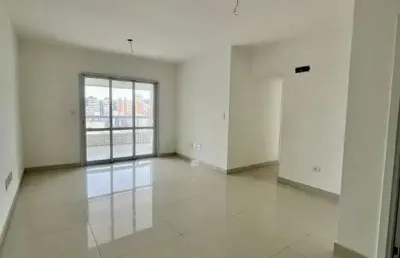 Apto no canto do forte com vista panorâmica e sacada gourmet a 1 quadra da praia