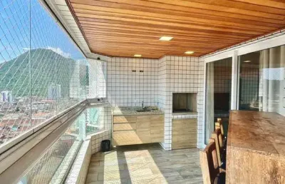 3 dormitórios varanda gourmet 2 vagas e lazer de clube mobiliado canto do forte