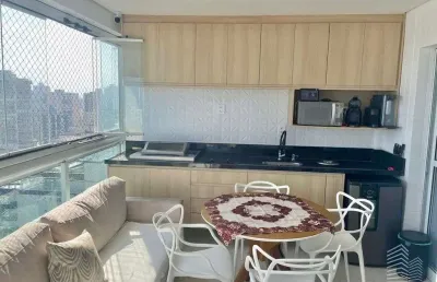 Apto 4 dorm 3 suítes 2 vagas demarcadas alto padrão mobiliado vista para o mar