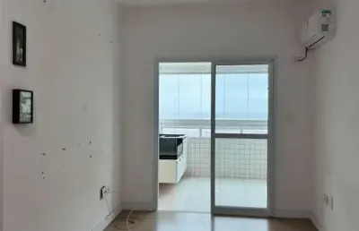 Apto 2 dorm sacada gourmet vista pro mar 300m da praia com financiamento direto