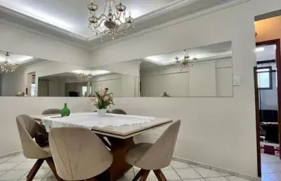 Apartamento 2 dormitórios 1 vaga amplo 108 m2 mobiliado sacada panorâmica