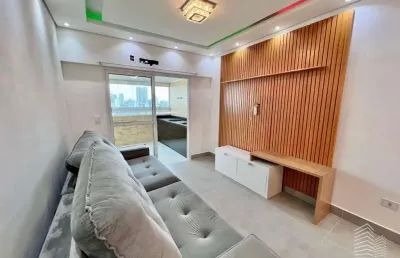 Apartamento 2 dormitórios mobiliado 2 vagas varanda gourmet e lazer completo